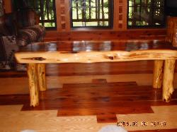 Red cedar coffee table
